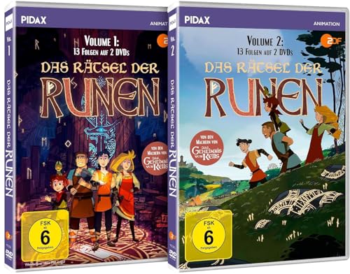 Das Rätsel der Runen - Gesamtedition / Die komplette 26-teilige Fantasy-Zeichentrickserie von den Machern von Das Geheimnis von Kells (Pidax Animation) [4 DVDs] von Animation Movies
