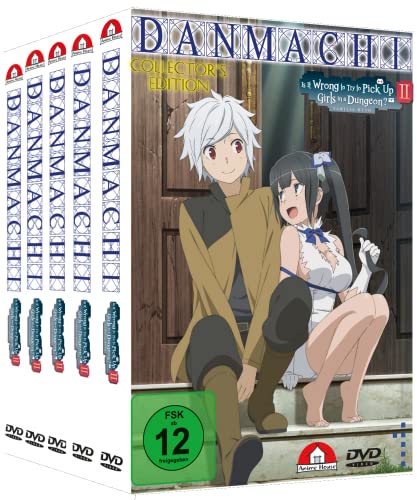 DanMachi - Is It Wrong to Try to Pick Up Girls in a Dungeon?- Staffel 2 - Gesamtausgabe - Bundle - Vol.1-4 inkl. OVA - [DVD] von Anime House (Crunchyroll GmbH)