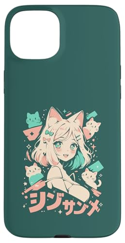 Anime Waifu Süßes Anime-Manga-Katzenmädchen, süßes Retro-Design, Japan Hülle für iPhone 15 Plus Anime Waifu Süßes Anime-Manga-Katzenmädchen, süßes Retro-Design, Japan Hülle für iPhone 15 Plus von Anime Waifu Cute Anime manga Cat Girl Sweet Retro