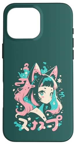 Anime Waifu Süßes Anime-Manga-Katzenmädchen, süßes Retro-Design, Japan Hülle für iPhone 16 Pro Max Anime Waifu Süßes Anime-Manga-Katzenmädchen, süßes Retro-Design, Japan Hülle für iPhone 16 Pro Max von Anime Waifu Cute Anime manga Cat Girl Sweet Retro