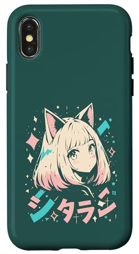 Anime Waifu Süßes Anime-Manga-Katzenmädchen, süßes Retro-Design, Japan Hülle für iPhone X/XS Anime Waifu Süßes Anime-Manga-Katzenmädchen, süßes Retro-Design, Japan Hülle für iPhone X/XS von Anime Waifu Cute Anime manga Cat Girl Sweet Retro