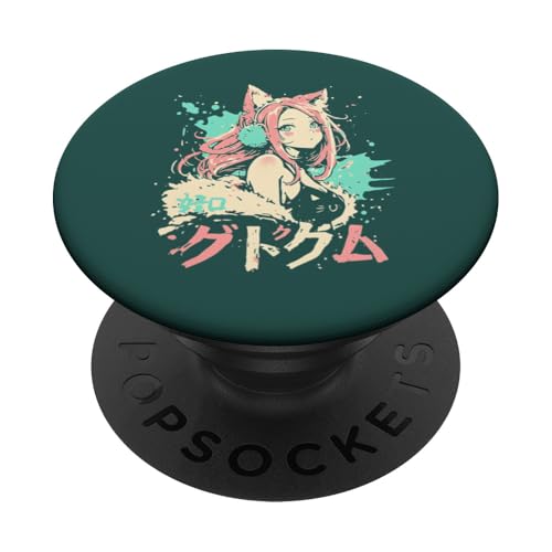 Anime Waifu Süßes Anime-Manga-Katzenmädchen, süßes Retro-Design, Japan PopSockets Klebender PopGrip Anime Waifu Süßes Anime-Manga-Katzenmädchen, süßes Retro-Design, Japan PopSockets Klebender PopGrip von Anime Waifu Cute Anime manga Cat Girl Sweet Retro
