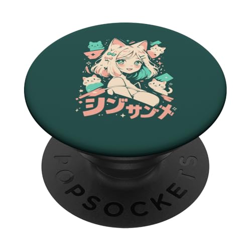 Anime Waifu Süßes Anime-Manga-Katzenmädchen, süßes Retro-Design, Japan PopSockets Klebender PopGrip Anime Waifu Süßes Anime-Manga-Katzenmädchen, süßes Retro-Design, Japan PopSockets Klebender PopGrip von Anime Waifu Cute Anime manga Cat Girl Sweet Retro
