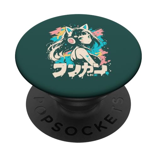 Anime Waifu Süßes Anime-Manga-Katzenmädchen, süßes Retro-Design, Japan PopSockets Klebender PopGrip Anime Waifu Süßes Anime-Manga-Katzenmädchen, süßes Retro-Design, Japan PopSockets Klebender PopGrip von Anime Waifu Cute Anime manga Cat Girl Sweet Retro