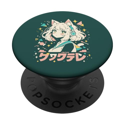 Anime Waifu Süßes Anime-Manga-Katzenmädchen, süßes Retro-Design, Japan PopSockets Klebender PopGrip Anime Waifu Süßes Anime-Manga-Katzenmädchen, süßes Retro-Design, Japan PopSockets Klebender PopGrip von Anime Waifu Cute Anime manga Cat Girl Sweet Retro