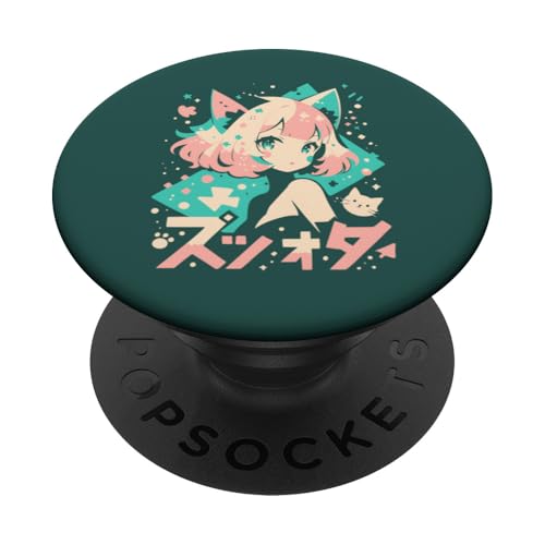 Anime Waifu Süßes Anime-Manga-Katzenmädchen, süßes Retro-Design, Japan PopSockets Klebender PopGrip Anime Waifu Süßes Anime-Manga-Katzenmädchen, süßes Retro-Design, Japan PopSockets Klebender PopGrip von Anime Waifu Cute Anime manga Cat Girl Sweet Retro