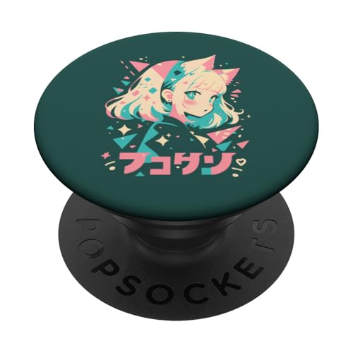 Anime Waifu Süßes Anime-Manga-Katzenmädchen, süßes Retro-Design, Japan PopSockets Klebender PopGrip Anime Waifu Süßes Anime-Manga-Katzenmädchen, süßes Retro-Design, Japan PopSockets Klebender PopGrip von Anime Waifu Cute Anime manga Cat Girl Sweet Retro