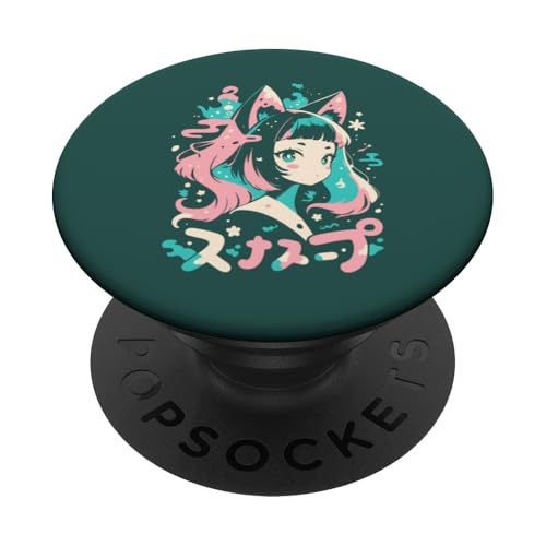 Anime Waifu Süßes Anime-Manga-Katzenmädchen, süßes Retro-Design, Japan PopSockets Klebender PopGrip Anime Waifu Süßes Anime-Manga-Katzenmädchen, süßes Retro-Design, Japan PopSockets Klebender PopGrip von Anime Waifu Cute Anime manga Cat Girl Sweet Retro