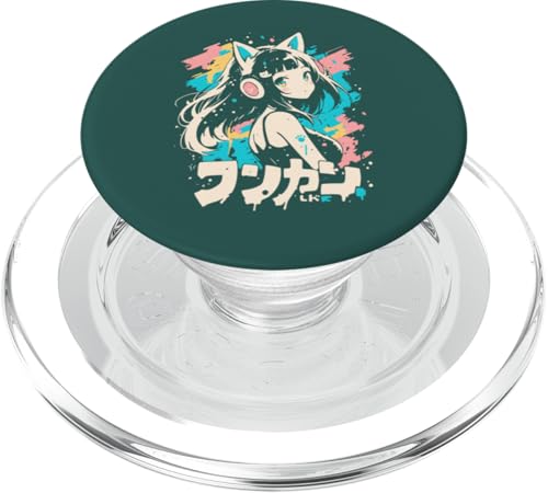 Anime Waifu Süßes Anime-Manga-Katzenmädchen, süßes Retro-Design, Japan PopSockets PopGrip für MagSafe Anime Waifu Süßes Anime-Manga-Katzenmädchen, süßes Retro-Design, Japan PopSockets PopGrip für MagSafe von Anime Waifu Cute Anime manga Cat Girl Sweet Retro