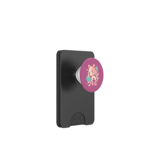 Anime Waifu Süßes Anime-Manga-Katzenmädchen, süßes Retro-Design, Japan PopSockets PopWallet für MagSafe Anime Waifu Süßes Anime-Manga-Katzenmädchen, süßes Retro-Design, Japan PopSockets PopWallet für MagSafe von Anime Waifu Cute Anime manga Cat Girl Sweet Retro