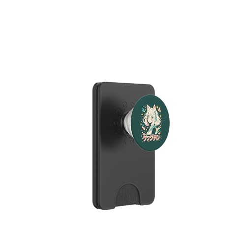 Anime Waifu Süßes Anime-Manga-Katzenmädchen, süßes Retro-Design, Japan PopSockets PopWallet für MagSafe Anime Waifu Süßes Anime-Manga-Katzenmädchen, süßes Retro-Design, Japan PopSockets PopWallet für MagSafe von Anime Waifu Cute Anime manga Cat Girl Sweet Retro