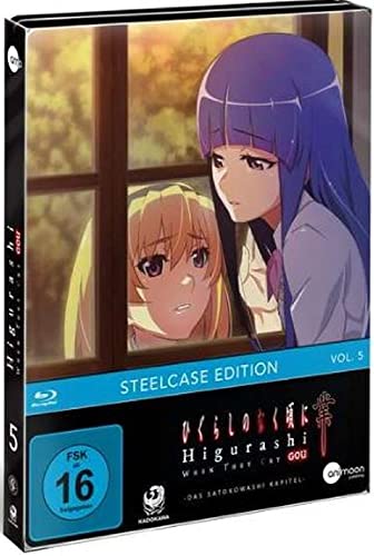 Higurashi GOU Volume 5 - Limited Steelcase Edition mit 2 Acrylfiguren von Rika und Satoko [Blu-ray] von Animoon Publishing (Rough Trade Distribution)