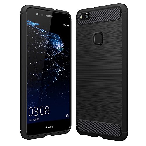 Anjoo Hülle Kompatibel mit Huawei P10 Lite, Carbon Fiber Texture-Inner Shock Resistant-Weich und Flexibel TPU Cover Case Kompatibel mit Huawei P10 Lite, Schwarz Anjoo Hülle Kompatibel mit Huawei P10 Lite, Carbon Fiber Texture-Inner Shock Resistant-Weich und Flexibel TPU Cover Case Kompatibel mit Huawei P10 Lite, Schwarz von TYCRALI