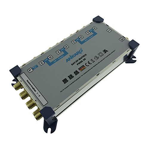 Ankaro PMSE 9/8 Multischalter mit vergoldeten Kontakten zwei Satellitenpositionen an bis zu 8 Teilnehmer Ankaro PMSE 9/8 Multischalter mit vergoldeten Kontakten zwei Satellitenpositionen an bis zu 8 Teilnehmer von Ankaro
