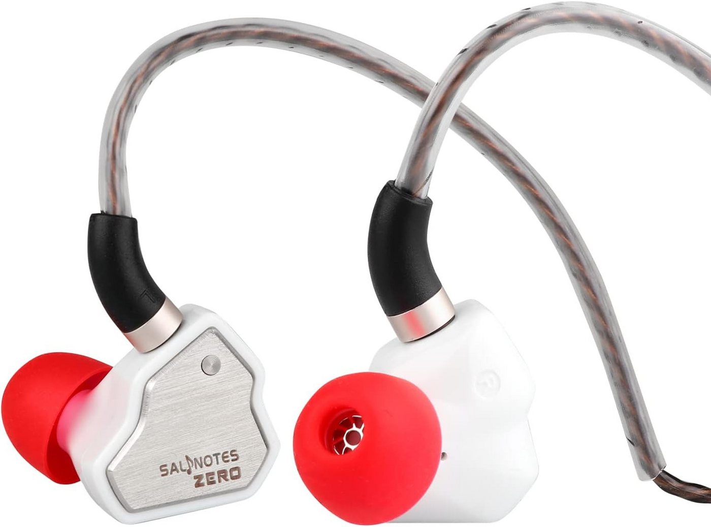 LINSOUL 7Hz Salnotes Zero HiFi 10 mm dynamischerTreibermitMetallverbundmembran In-Ear-Kopfhörer (N52 Magnet und feinabgestimmte Technik für glatten, verzerrungsfreien Sound., Edelstahl-Frontplatte, abnehmbares 2-poliges OFC-Kabel) von LINSOUL