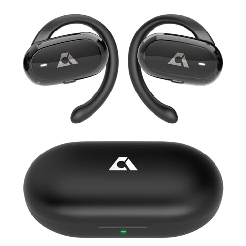 Ankbit E35 Open Ear Kopfhörer, Bluetooth 5.3 Ohrhörer mit ENC Call Noise Cancelling, 60Std Spielzeit, IPX5 Kabellose Earbuds mit 4 mikrofon, Air Conduction Kopfhörer für Sport Läufer, Tiefer Bass von Ankbit