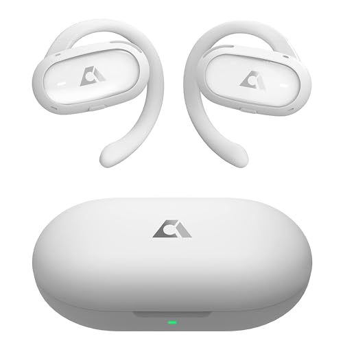 Ankbit E35 Open Ear Kopfhörer Bluetooth 5.3, Kabellose Ohrhörer mit 2-Dynamischen 16,5mm Audiotreibern, ENC Anruf Noise Cancelling, IPX5 Sport Earbuds mit Mikrofon für Laufen/Radfahren, 60H Spielzeit von Ankbit