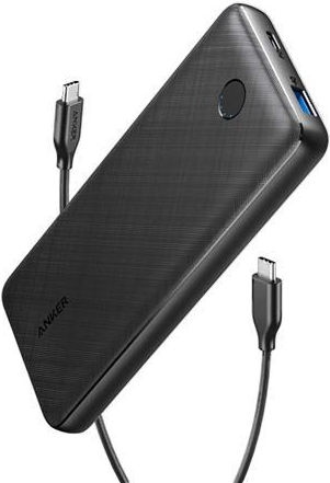 ANKER PowerCore III Sense 20000 - Powerbank - 20000 mAh - 20 Watt - 3 A - IQ, IQ 3.0, PD - 3 Ausgabeanschlussstellen (USB, 24 pin USB-C) - Schwarz (A1365G11) von Anker