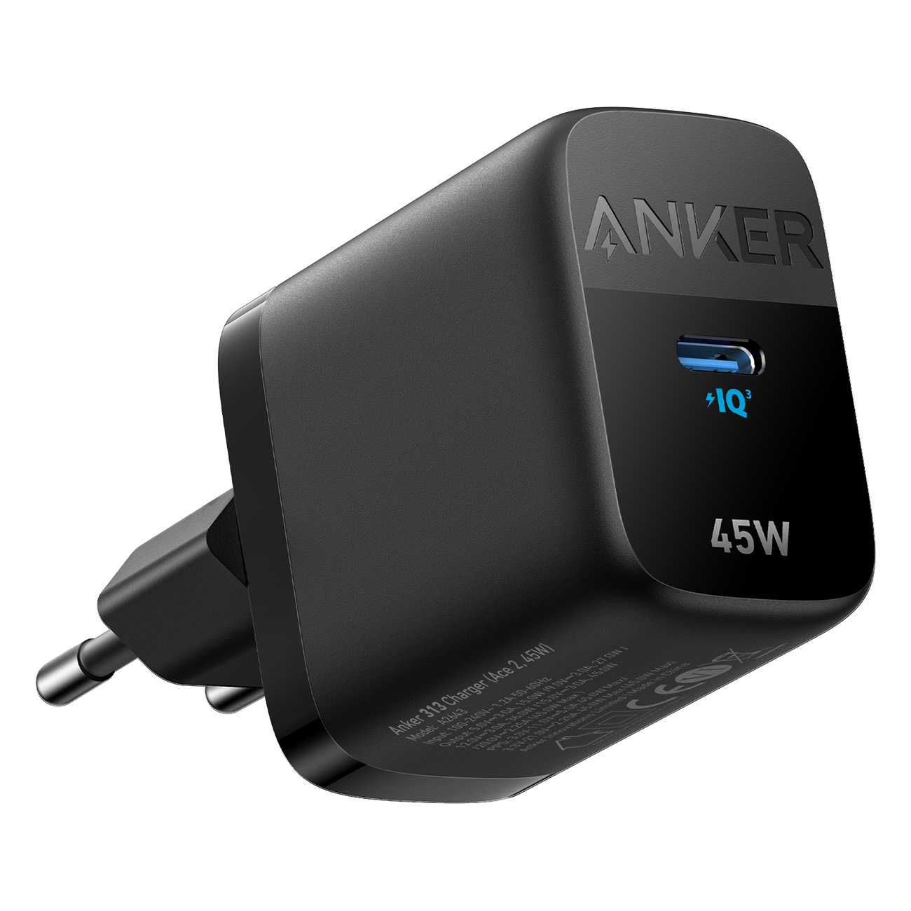 Anker 313 Charger, PD/PPS in schwarz | Netzteil | Samsung | iPhone | USB-C | 10 Sicherheitsfunktionen | Gan-Technology | PowerIQ 3.0 von Anker