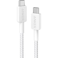 Anker 322 USB-C auf USB-C Kabel 60W 180cm geflochten weiß von Anker