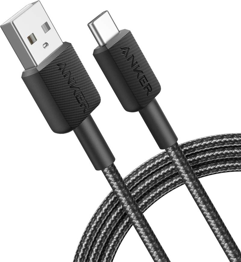 Anker 322 USB Kabel 1,8 m USB A USB C Schwarz (A81H6G11) von Anker