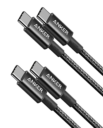 Anker 333 USB C auf USB C Ladekabel, 0.9m, Doppelpack,100W USB 2.0 Typ C Kabel, Schnellladeleistung geeignet für MacBook Pro 2020, iPad Pro 2020, iPad Air 4, Galaxy S21, Pixel, Switch, LG, und mehr von Anker