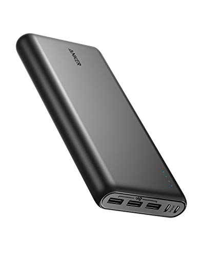 Anker 337 Powerbank (PowerCore 26K) 26800mAh Power Bank Externer Akku mit Dual Input Ladeport, Schnell Wiederaufladbar, 3 USB Ports für iPhone XR/XS/X / 8/7, iPad, Samsung Galaxy, und mehr von Anker