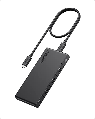 Anker 364 USB-C Hub (10-in-1) mit max. 100W Power Delivery, Zwei 4K HDMI-, einem Upstream-Anschlüssen und 4 USB-A- und USB-C-Datenanschlüssen für Dell Laptop, ThinkPad und mehr von Anker