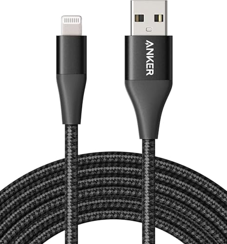Anker 551 USB A auf Lightning Ladekabel (180cm), MFi zertifiziert iPhone Kabel, Geeignet für iPhone iPhone 13 13 Pro 12 Pro Max 12 11 X XS XR 8 Plus und mehr (Schwarz) von Anker