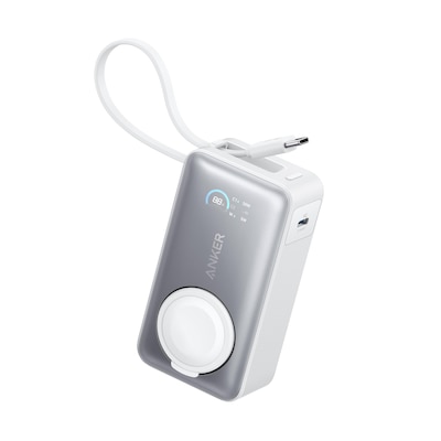 Anker A1657 Magnetische kabellose PowerBank Apple Watch 10.000mAh 5W mit USB-C weiß Anker A1657 Magnetische kabellose PowerBank Apple Watch 10.000mAh 5W mit USB-C weiß von Anker