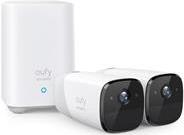 Anker Eufy eufyCam 2 Pro - Netzwerk-Überwachungskamera - Außenbereich, Innenbereich - wetterfest - Farbe (Tag&Nacht) - Audio - drahtlos - Wi-Fi - Wi-Fi - mit Eufy HomeBase 2 (Packung mit 2) (T88513D1) von Anker