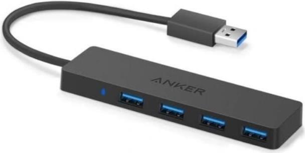 Anker Innovations A7516016 Schnittstellen-Hub USB 3.2 Gen 1 (3.1 Gen 1) Type-A 5000 Mbit/s Schwarz (A7516016) von Anker