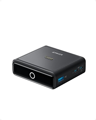 Anker Ladestation für Anker Prime Powerbank, 100W Schnellladeleistung mit 4 Anschlüssen, für MacBook Pro/Air-Serie, iPhone 14/13-Serie, Galaxy, AirPods und mehr (Powerbank separat erhältlich) von Anker