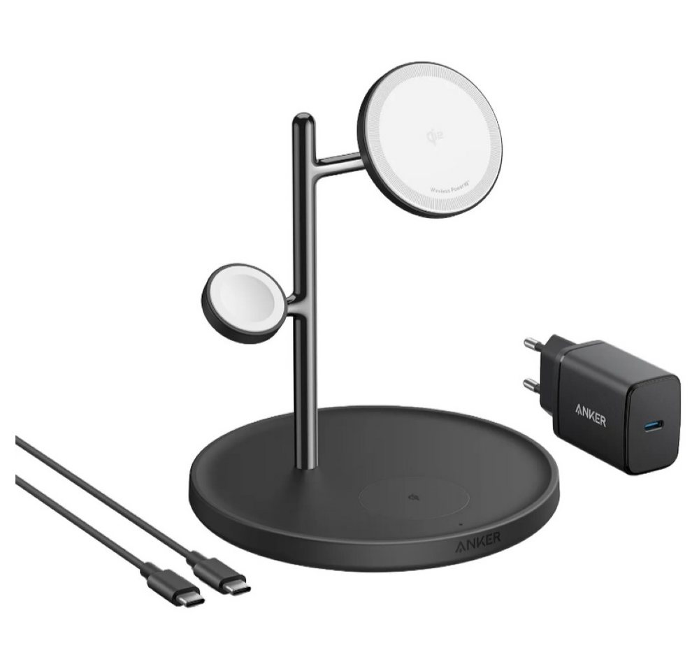 Anker MagGo 3in1 Wireless Charger - Ladestation - schwarz Wireless Charger Anker MagGo 3in1 Wireless Charger - Ladestation - schwarz Wireless Charger von Anker