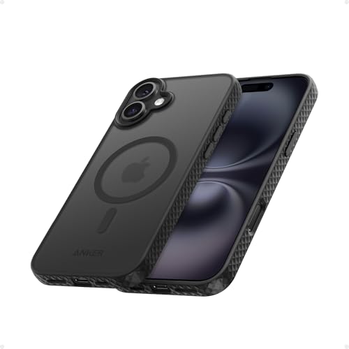 Anker MagGo Matt magnetische Handyhülle für iPhone 16 Plus, Ultra-schlanke, Kratzfeste und robuste Schutzhülle, iPhone Case kompatibel mit MagSafe, Mattes Case nur für iPhone 16 Plus Anker MagGo Matt magnetische Handyhülle für iPhone 16 Plus, Ultra-schlanke, Kratzfeste und robuste Schutzhülle, iPhone Case kompatibel mit MagSafe, Mattes Case nur für iPhone 16 Plus von Anker