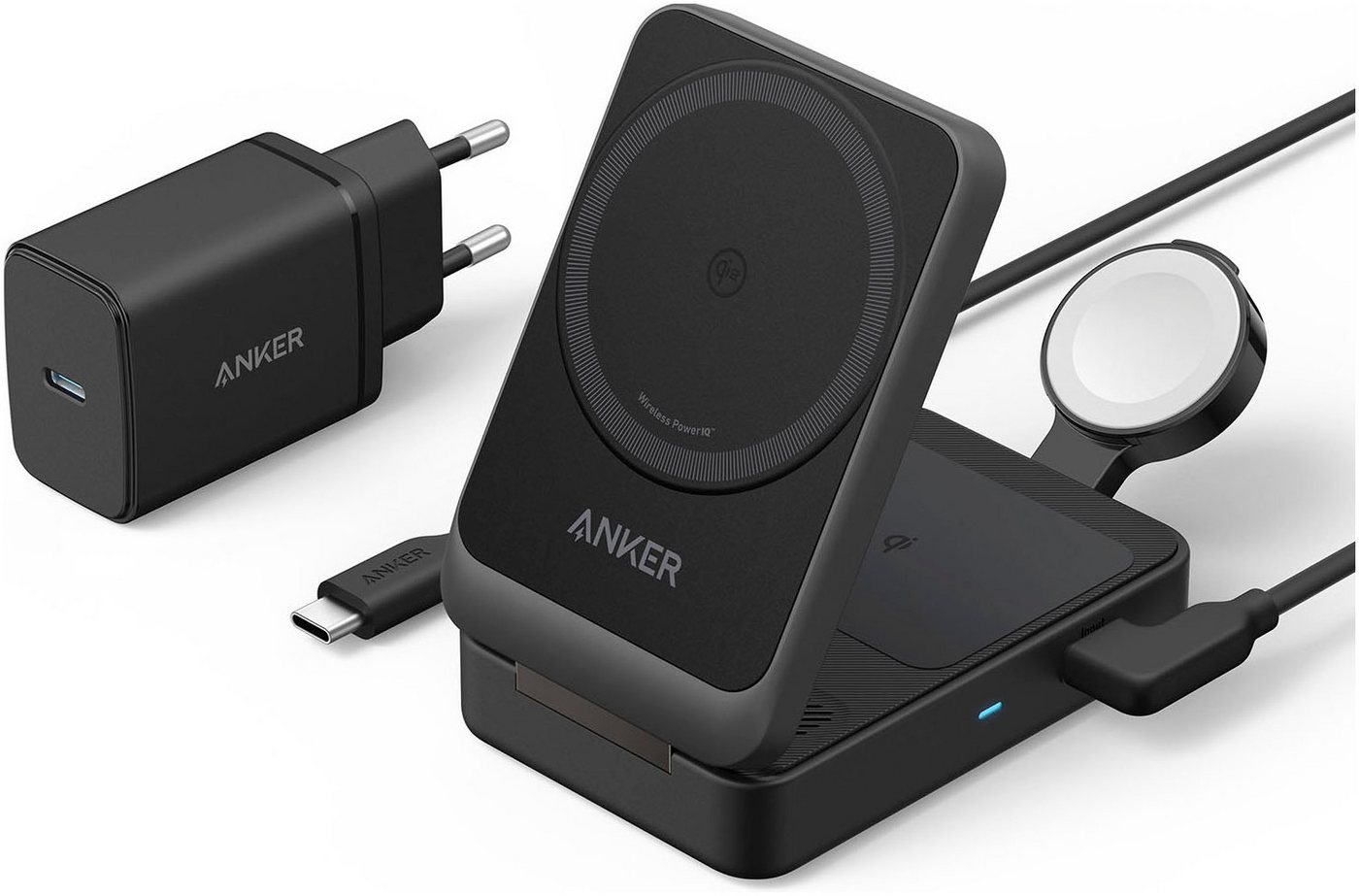 Anker MagGo Wireless Charging Station (Foldable 3-in-1) Wireless Charger von Anker