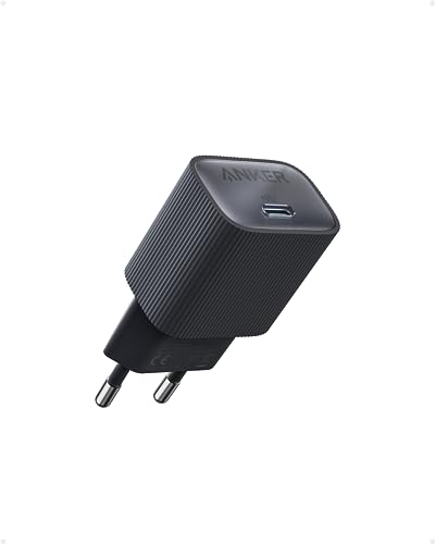 Anker Nano USB C Netzteil, 30W High-Speed USB C Ladegerät, PIQ 3.0 und PPS Schnellladeleistung, Kompatibel mit iPhone 15/14/13 Serie, Pixel, Galaxy, iPad, und mehr (Ladekabel Nicht im Lieferumfang) von Anker