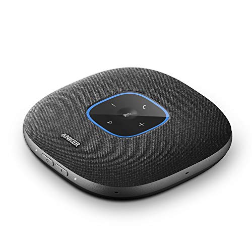 Anker PowerConf S3 Konferenzlautsprecher, 6 Mikrofone, smarte Tonaufnahme, 24 Std Akku, Soundcore App, Bluetooth 5, USB-C, für Büro & Homeoffice (in Schwarz) von Anker