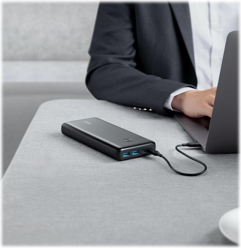 Anker PowerCore III Elite 25600 - Powerbank - 25600 mAh - 60 Watt - IQ 3.0 (2 x USB, USB-C) - Schwarz von Anker