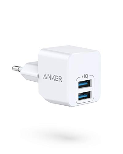 Anker PowerPort Mini Duales Wandladegerät, Extrem kompaktes USB-Ladegerät, 2,5A Leistung für iPhone XS/XS Max/XR/X / 8/7 / 6 / Plus, iPad Pro/Air 2 / Mini 4, Samsung, und viele mehr von Anker