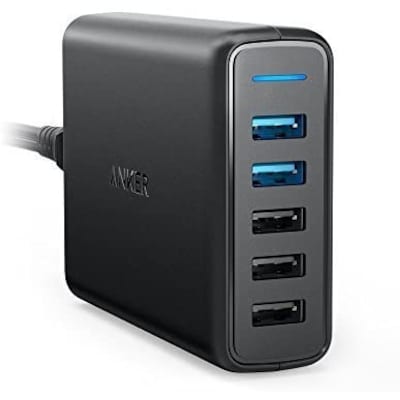 Anker PowerPort Speed 63W Quick Charge 3.0 5-Port USB Ladegerät USB schwarz von Anker