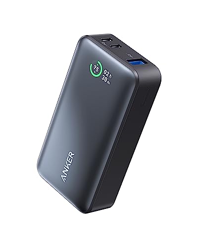 Anker Powerbank 10.000mAh, 533 PowerCore mit Power Delivery Technologie (PD 30W max. Leistung), Power IQ 3.0 externer Handyakku für iPhone 15 Serie, iPad, MacBook, Galaxy, Microsoft Surface und mehr von Anker