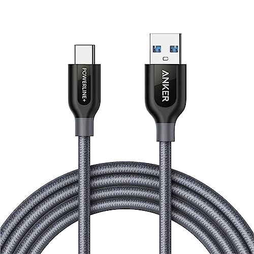Anker Powerline USB Kabel, USB C auf USB 3.0 Kabel, 1,8 m, hohe Haltbarkeit, für Galaxy Note 8, S8, S8+, S9, iPad Pro 2018, MacBook, Sony XZ, LG V20 G5 G6, HTC 10, Xiaomi 5 und mehr von Anker