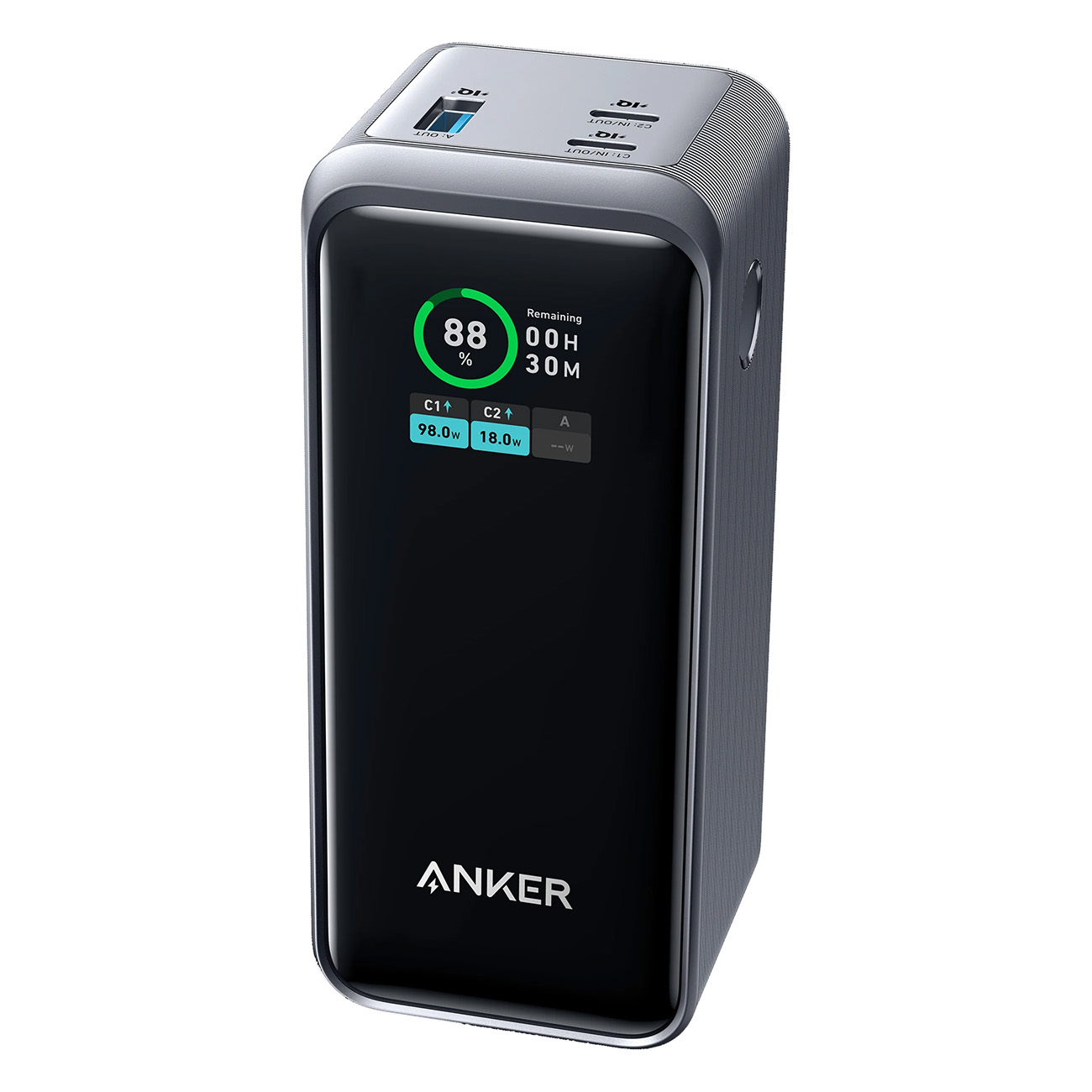 Anker Prime (A1336011) schwarz | Powerbank | 200W Gesamtleistung | ActiveShield? 2.0-Sicherheitssystem | 20000 mAh | Ladestandanzeige | PowerIQ von Anker