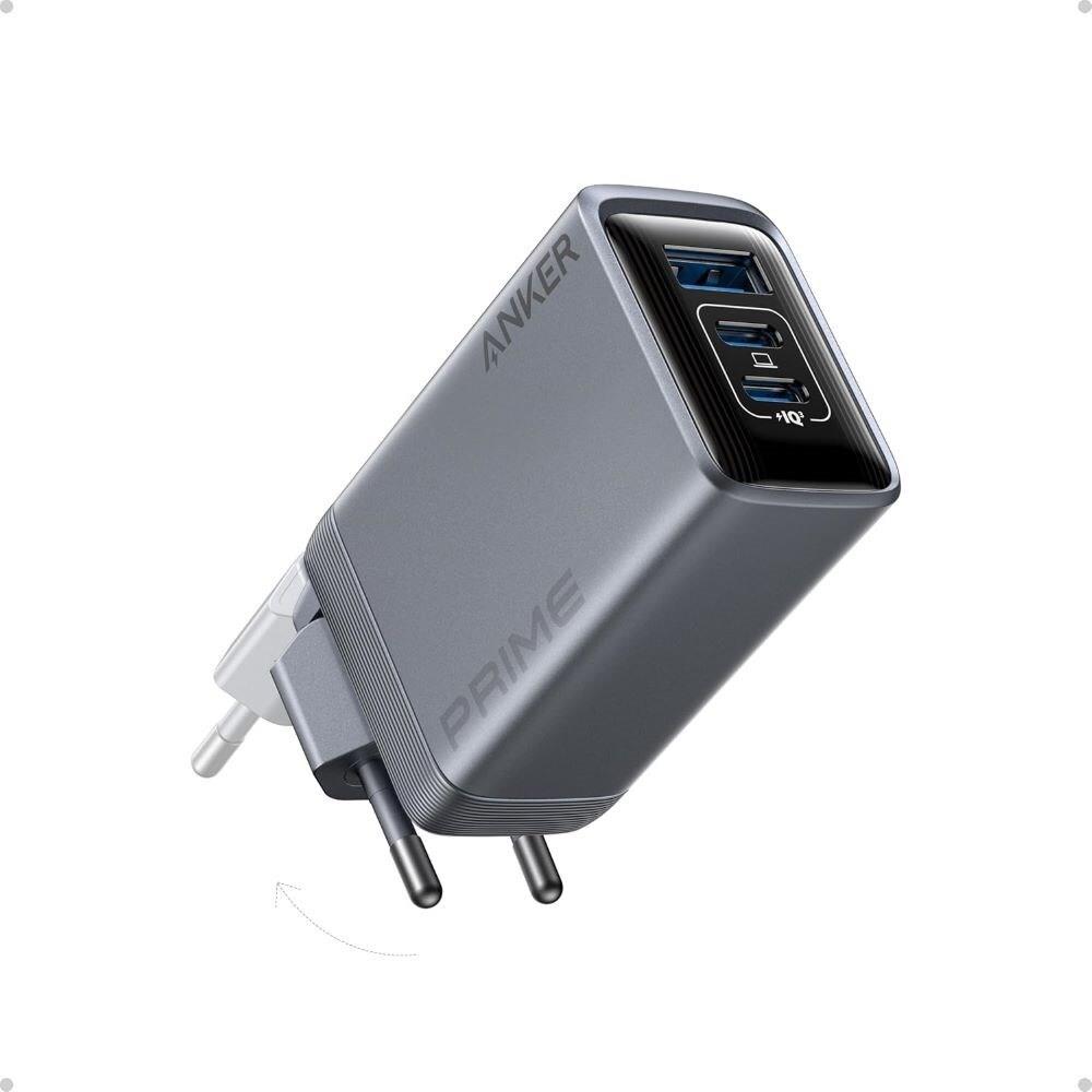 Anker Prime 100W 2x USB-C 1x USB-A Ladegerät mit faltbarem Stecker (A2688341) von Anker