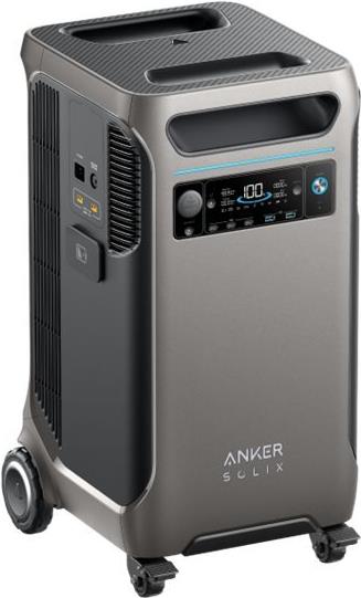 Anker SOLIX F3800 - Tragbarer Generator - Wechselstrom 230 V - 6000 Watt - Lithiumeisenphosphat - 3840 Wh - Wi-Fi, Bluetooth (A1790311) von Anker