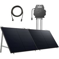 Anker SOLIX RS40B - Balkonkraftwerk Premium mit Balkonhalterungen (2x 410W) - Schwarz von Anker