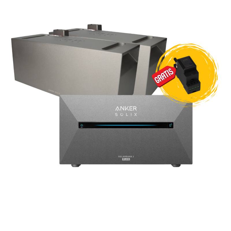 Anker Solix-Kit mit E1600 Pro Smart Meter und 2x Speicher 1600Wh 0% MwSt nach §12 Abs. 3 UstG von Anker