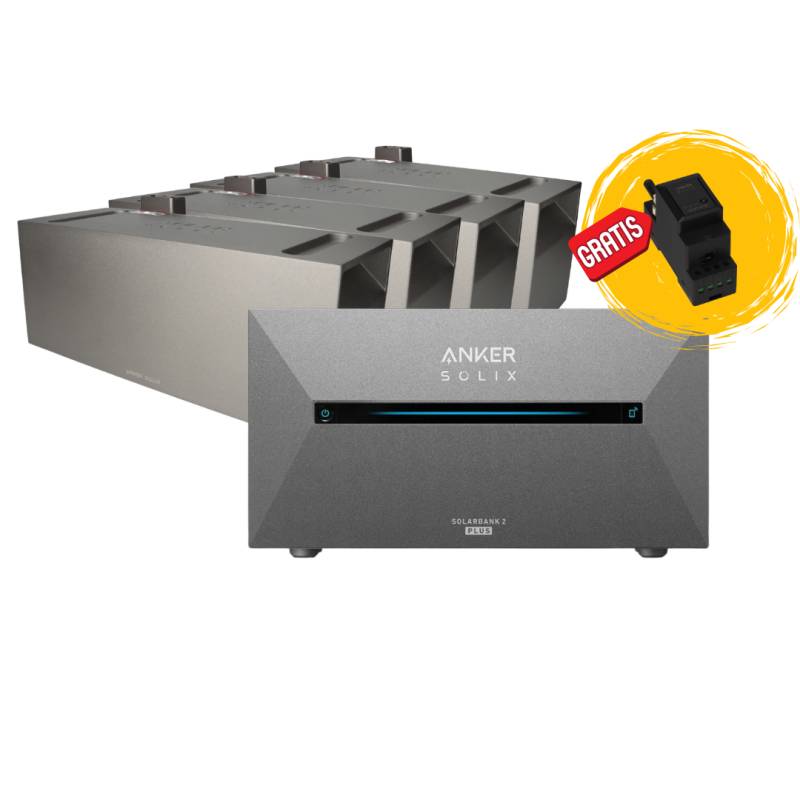 Anker Solix-Kit mit E1600 Pro Smart Meter und 4x Speicher 1600Wh 0% MwSt nach §12 Abs. 3 UstG von Anker