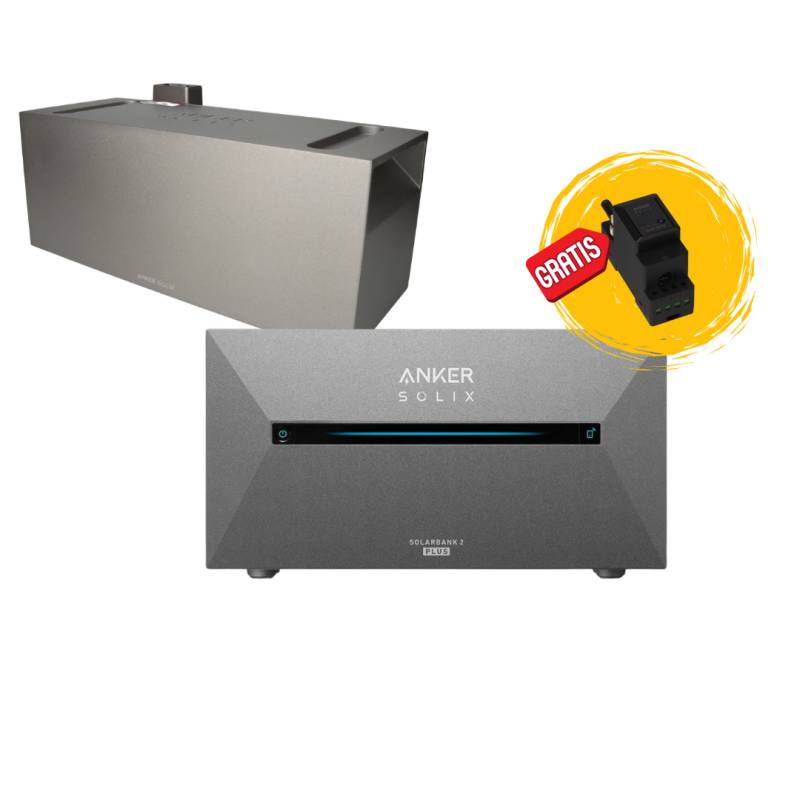 Anker Solix-Kit mit E1600 Pro Smart Meter und Speicher 1600Wh 0% MwSt nach §12 Abs. 3 UstG von Anker